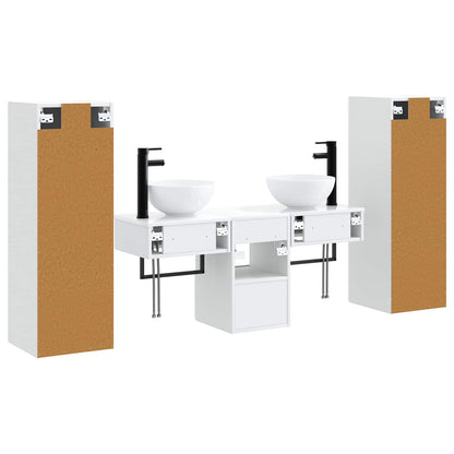 Bathroom Furniture Set 5 pcs High Gloss White