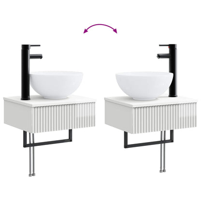 Bathroom Furniture Set 5 pcs High Gloss White