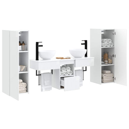 Bathroom Furniture Set 5 pcs High Gloss White