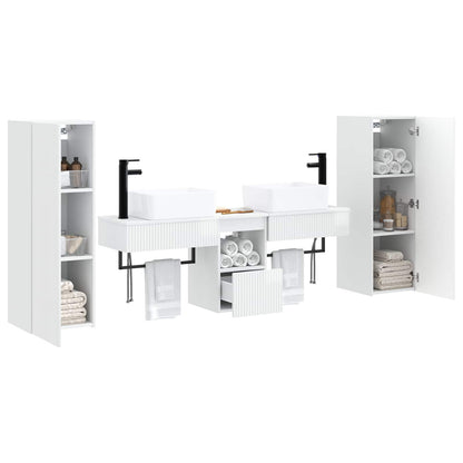 Bathroom Furniture Set 5 pcs High Gloss White