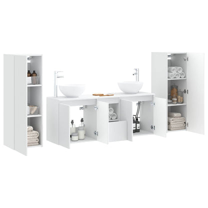 Bathroom Furniture Set 5 pcs White 33 x 34.5 x 100 cm