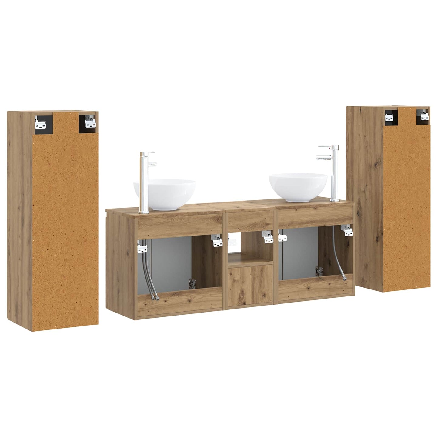 Bathroom Furniture Set 5 pcs Artisan Oak 33 x 34.5 x 100 cm