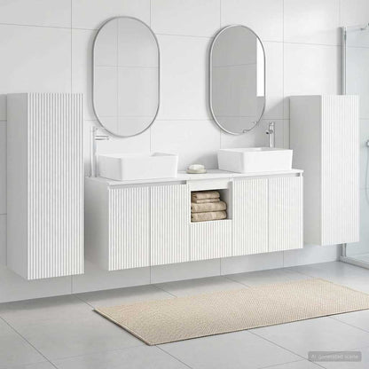 Bathroom Furniture Set 5 pcs High Gloss White