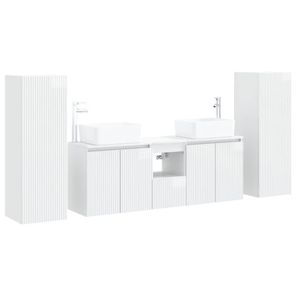Bathroom Furniture Set 5 pcs High Gloss White