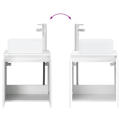 Bathroom Furniture Set 5 pcs High Gloss White