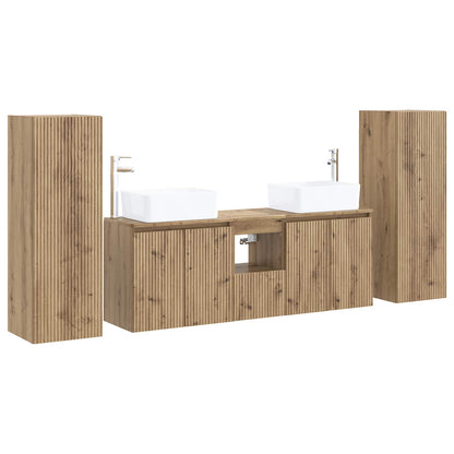 Bathroom Furniture Set 5 pcs Artisan Oak 33 x 34.5 x 100 cm