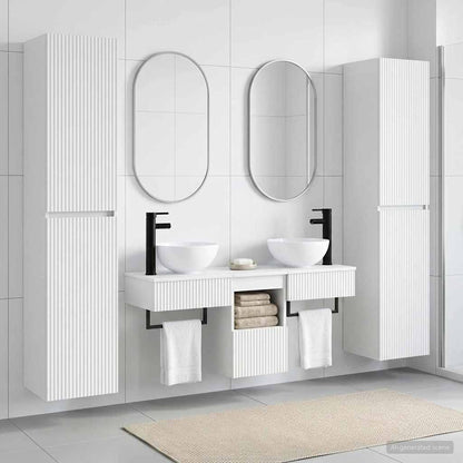 Bathroom Furniture Set 5 pcs White 33 x 34.5 x 160 cm