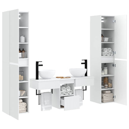 Bathroom Furniture Set 5 pcs White 33 x 34.5 x 160 cm