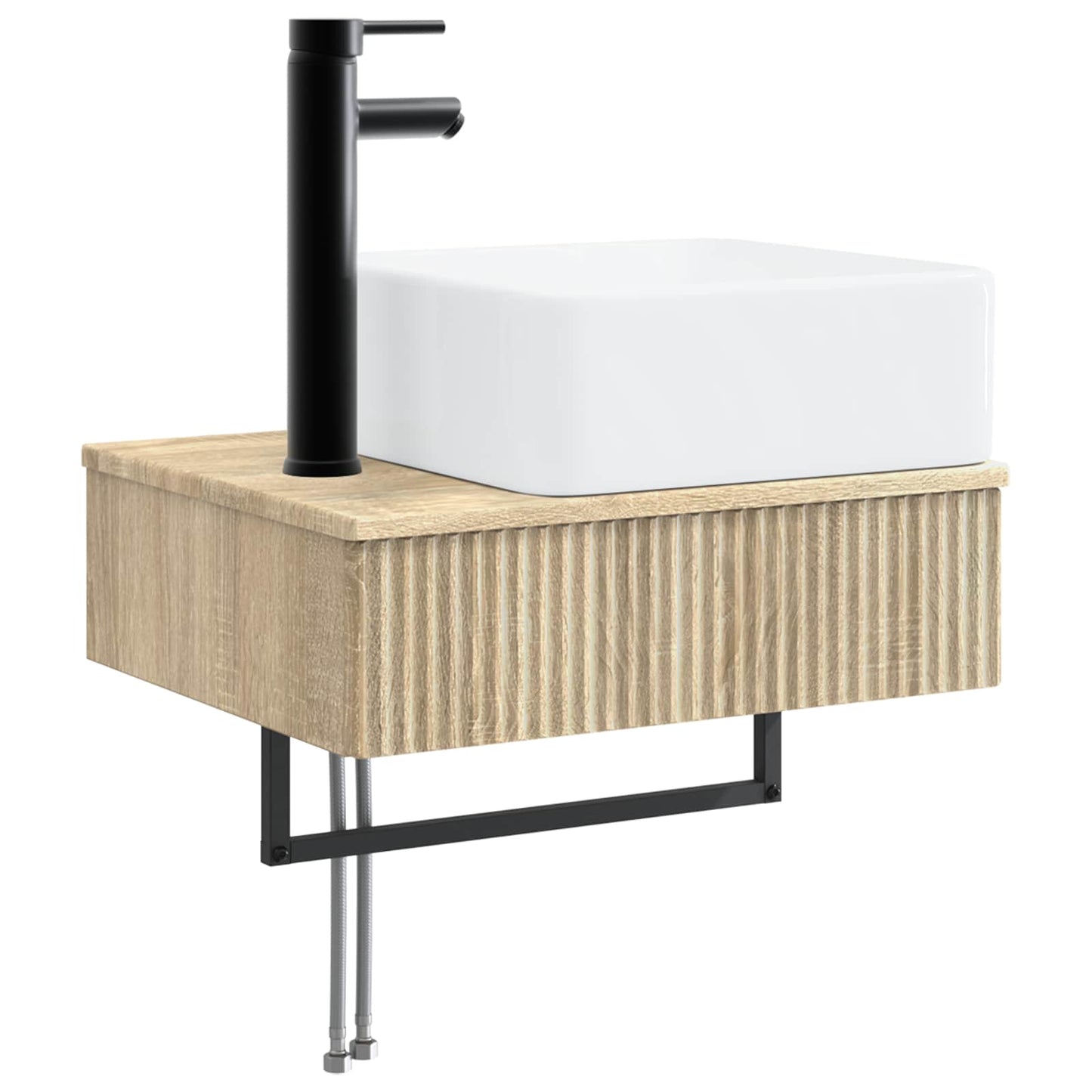 Bathroom Furniture Set 5 pcs Sonoma Oak 33 x 34.5 x 160 cm