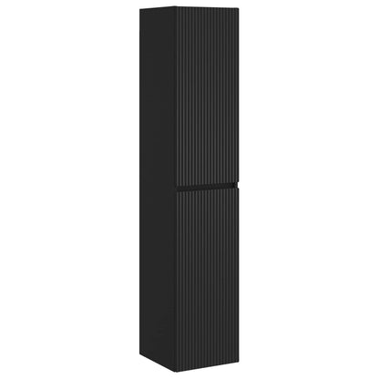 Bathroom Furniture Set 5 pcs Black 33 x 34.5 x 160 cm