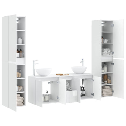 Bathroom Furniture Set 5 pcs High Gloss White