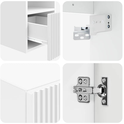 Bathroom Furniture Set 5 pcs White 33 x 34.5 x 160 cm