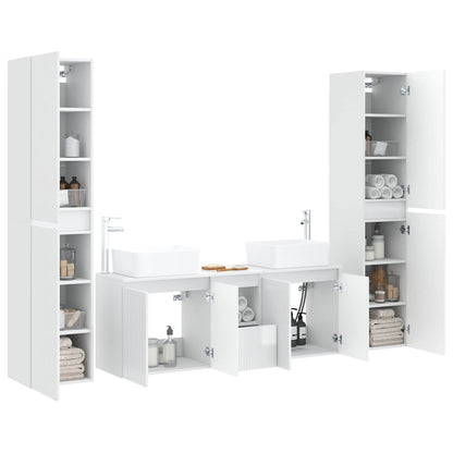 Bathroom Furniture Set 5 pcs High Gloss White