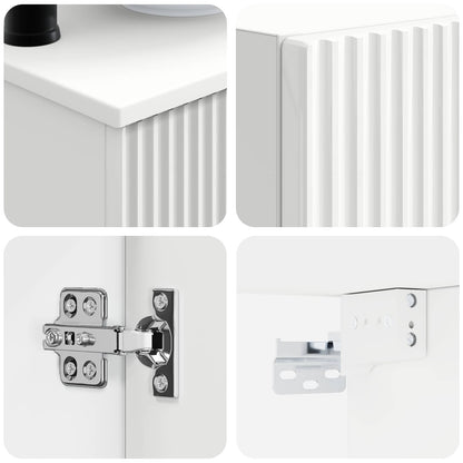 Bathroom Furniture Set 3 pcs White 33 x 34.5 x 160 cm