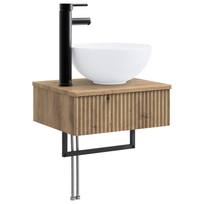 Bathroom Furniture Set 3 pcs Artisan Oak 33 x 34.5 x 160 cm