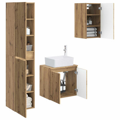 Bathroom Furniture Set 3 pcs Artisan Oak 33 x 34.5 x 160 cm