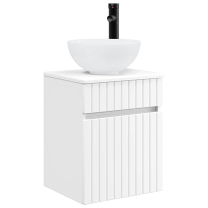 Bathroom Furniture Set 3 pcs White 33 x 34.5 x 160 cm