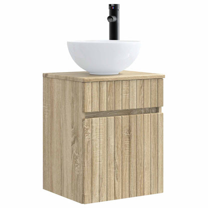 Bathroom Furniture Set 3 pcs Sonoma Oak 33 x 34.5 x 160 cm