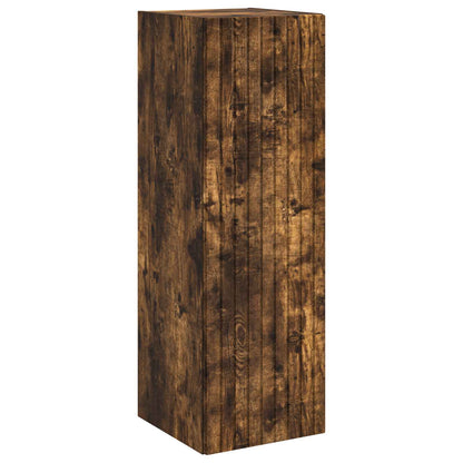 Bathroom Furniture Set 3 pcs Smoked Oak 33 x 34.5 x 160 cm
