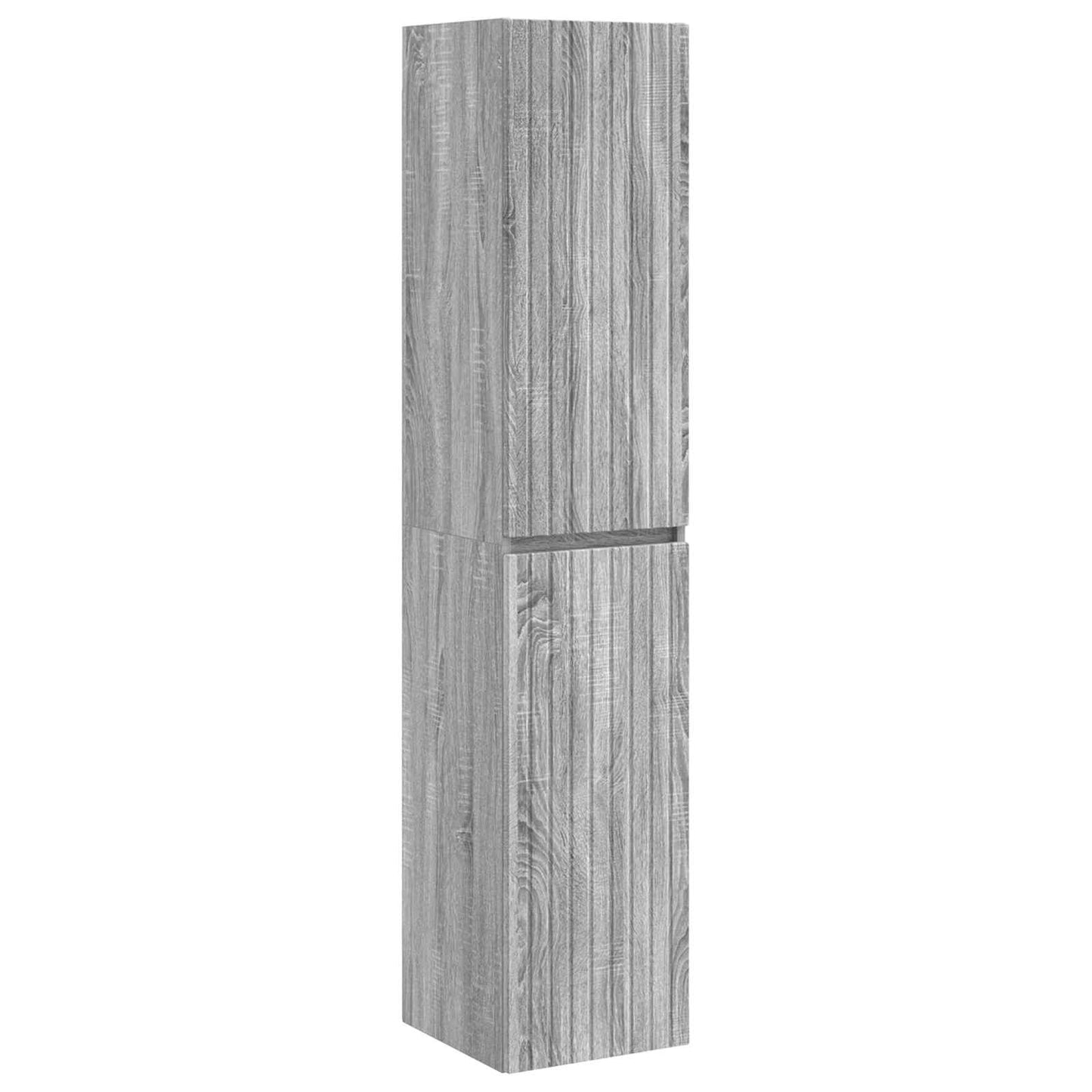 Bathroom Furniture Set 3 pcs Grey Sonoma 33 x 34.5 x 160 cm