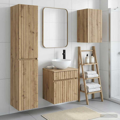 Bathroom Furniture Set 3 pcs Artisan Oak 33 x 34.5 x 160 cm