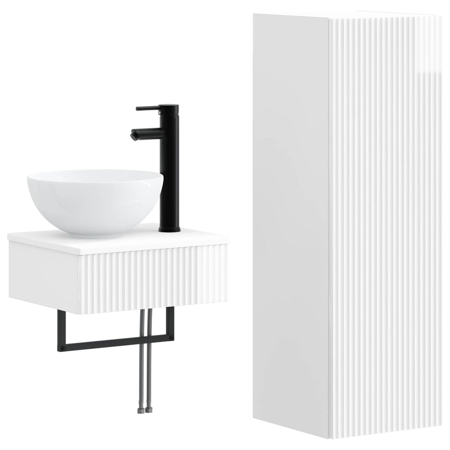 Bathroom Furniture Set 2 pcs High Gloss White