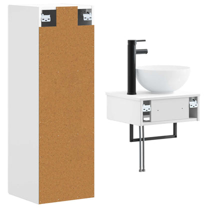 Bathroom Furniture Set 2 pcs High Gloss White