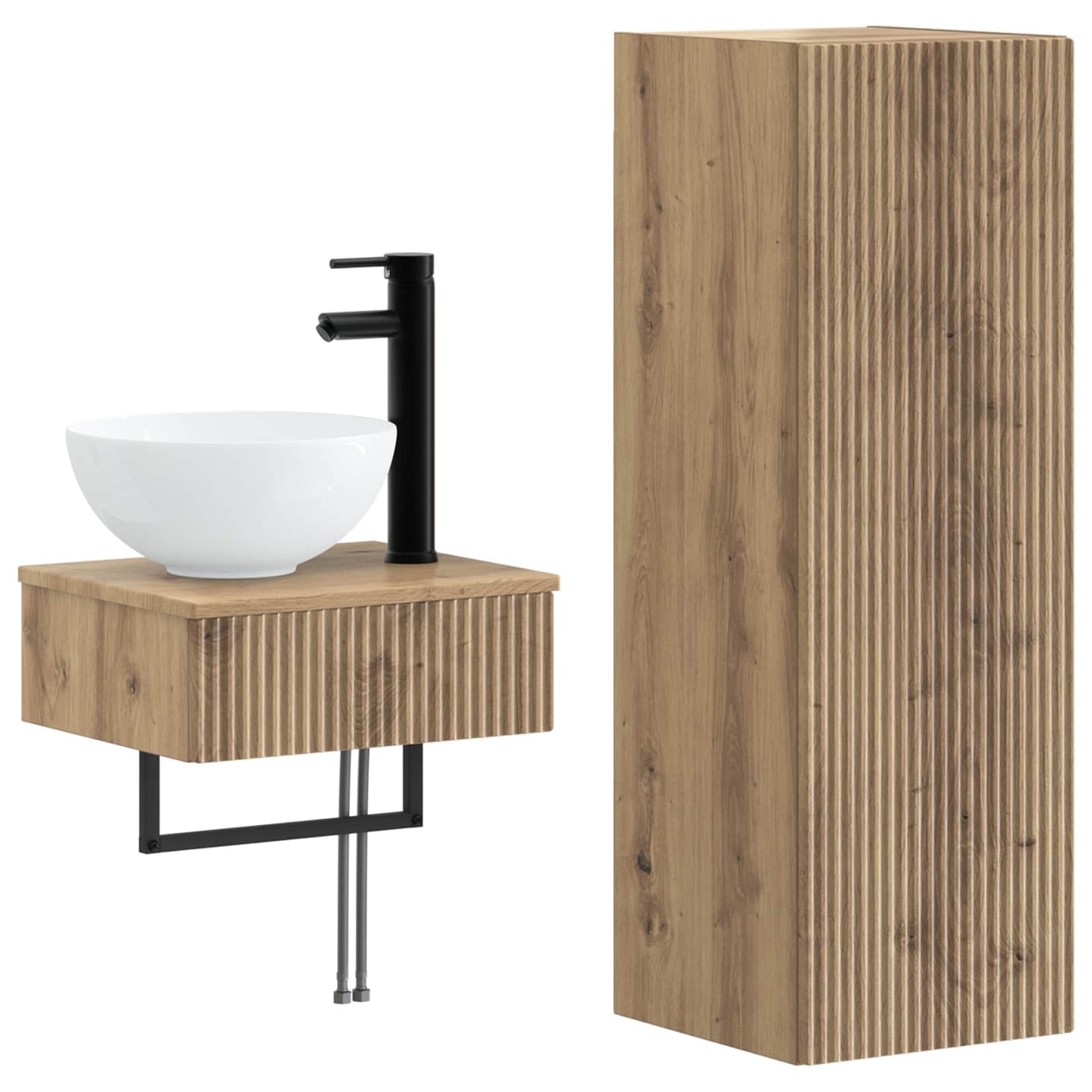 Bathroom Furniture Set 2 pcs Artisan Oak 33 x 34.5 x 100 cm