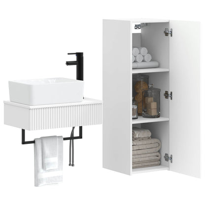 Bathroom Furniture Set 2 pcs White 33 x 34.5 x 100 cm