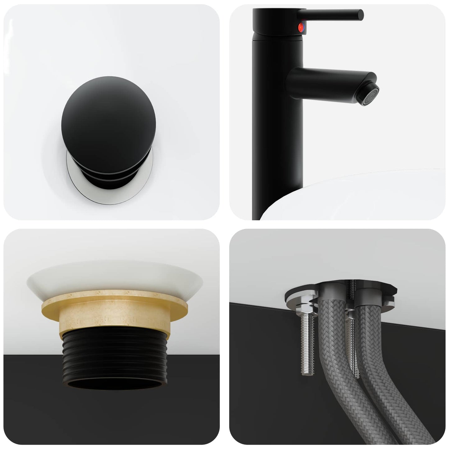 Bathroom Furniture Set 2 pcs Black 33 x 34.5 x 100 cm