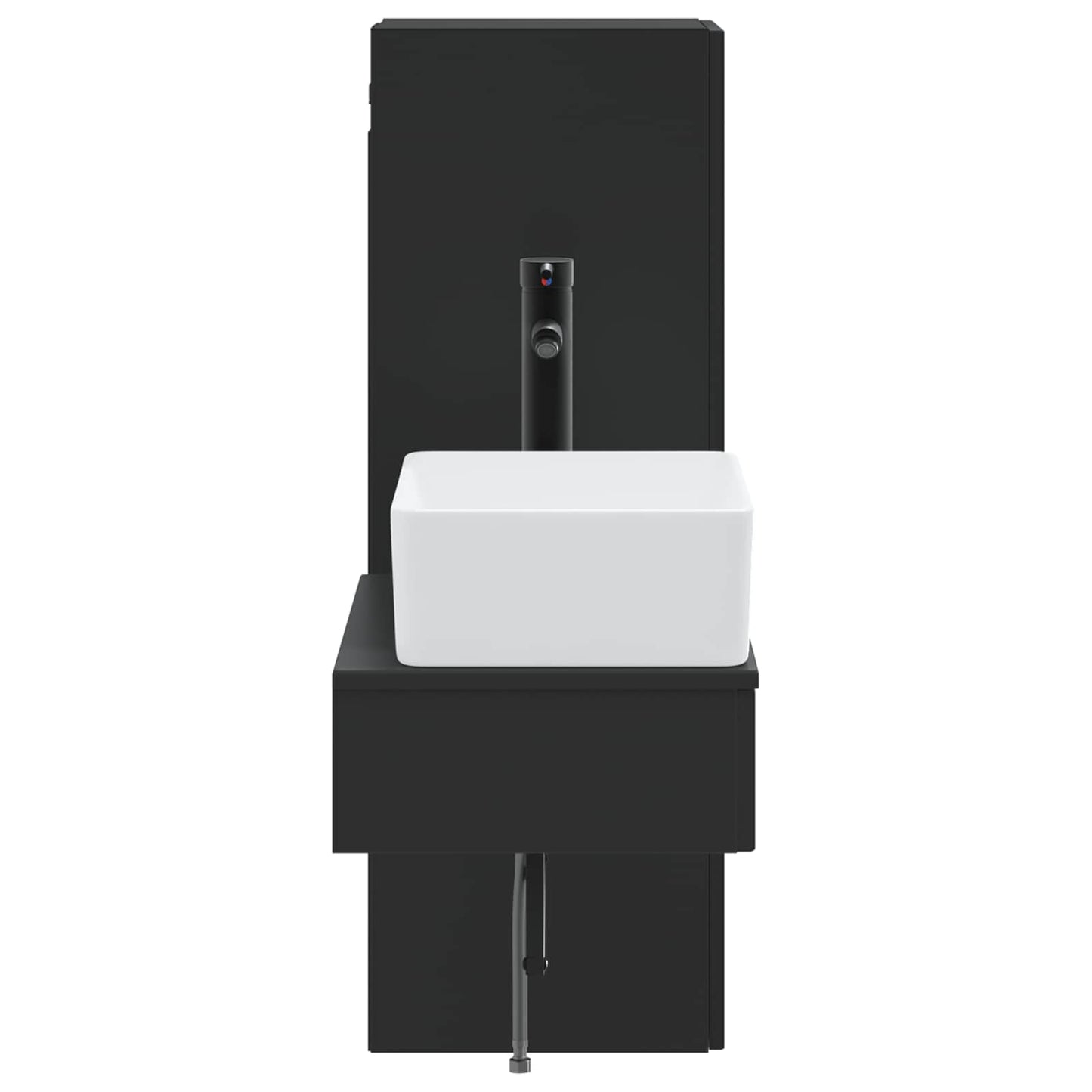 Bathroom Furniture Set 2 pcs Black 33 x 34.5 x 100 cm