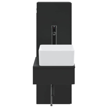 Bathroom Furniture Set 2 pcs Black 33 x 34.5 x 100 cm
