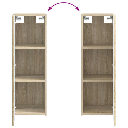 Bathroom Furniture Set 2 pcs Sonoma Oak 33 x 34.5 x 100 cm