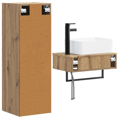 Bathroom Furniture Set 2 pcs Artisan Oak 33 x 34.5 x 100 cm