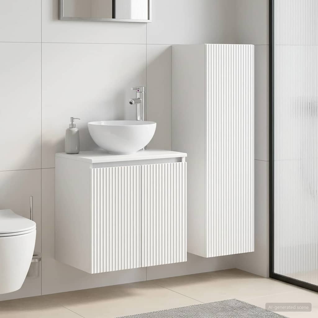 Bathroom Furniture Set 2 pcs White 33 x 34.5 x 100 cm