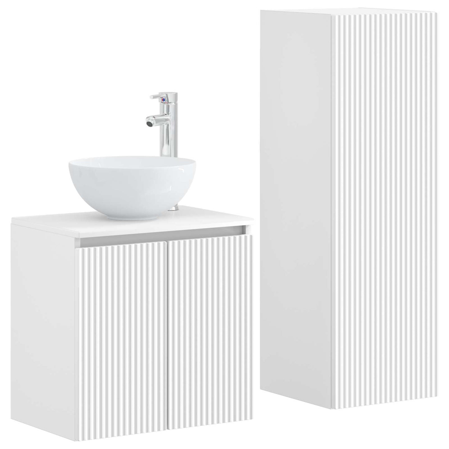 Bathroom Furniture Set 2 pcs White 33 x 34.5 x 100 cm