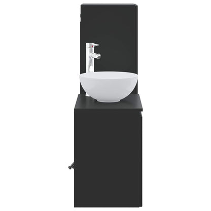Bathroom Furniture Set 2 pcs Black 33 x 34.5 x 100 cm