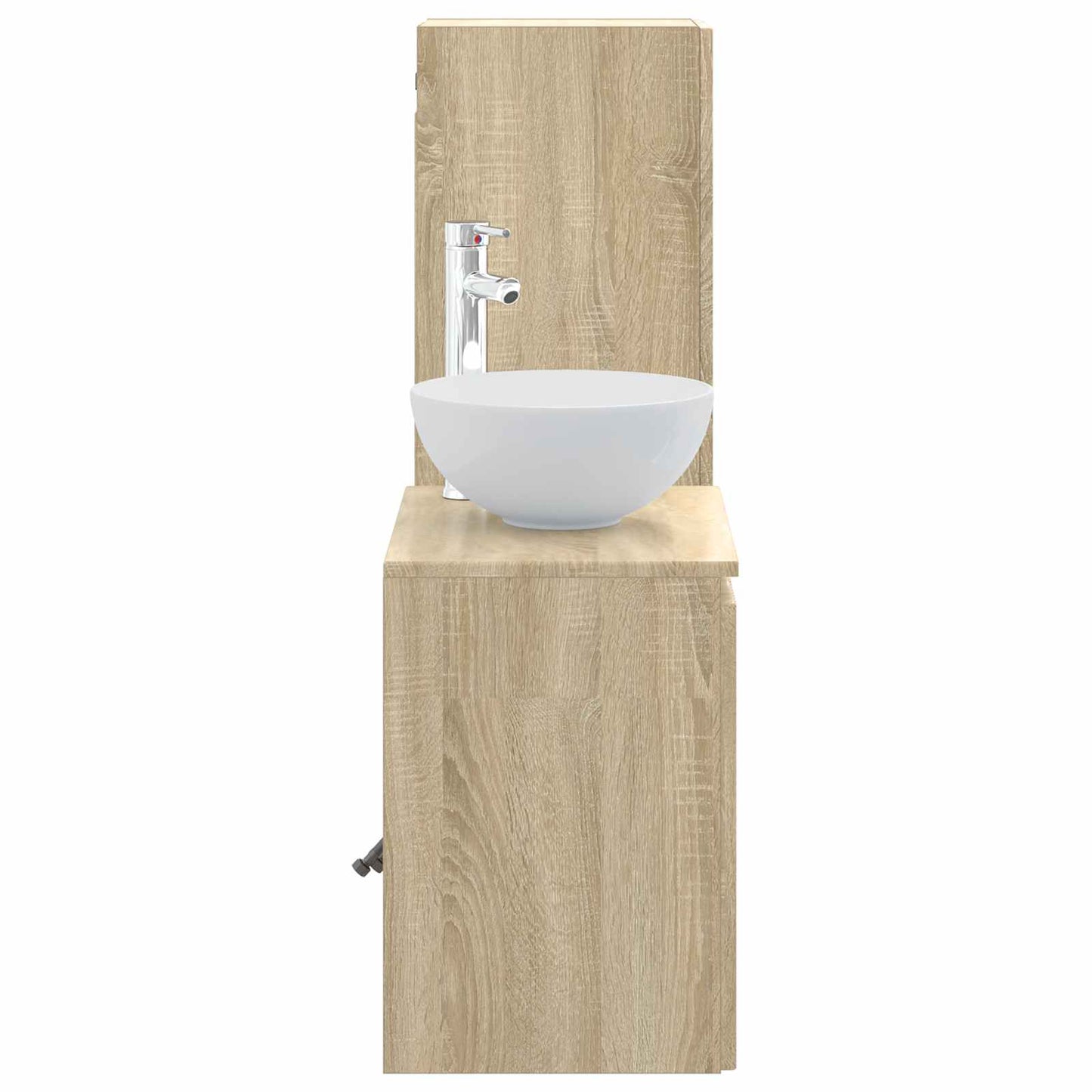 Bathroom Furniture Set 2 pcs Sonoma Oak 33 x 34.5 x 100 cm