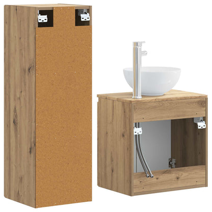 Bathroom Furniture Set 2 pcs Artisan Oak 33 x 34.5 x 100 cm