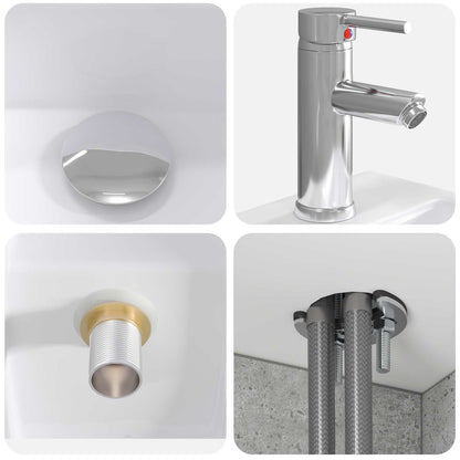 Bathroom Furniture Set 2 pcs Concrete Grey 33 x 34.5 x 100 cm