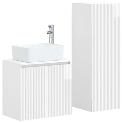 Bathroom Furniture Set 2 pcs High Gloss White