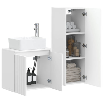 Bathroom Furniture Set 2 pcs High Gloss White