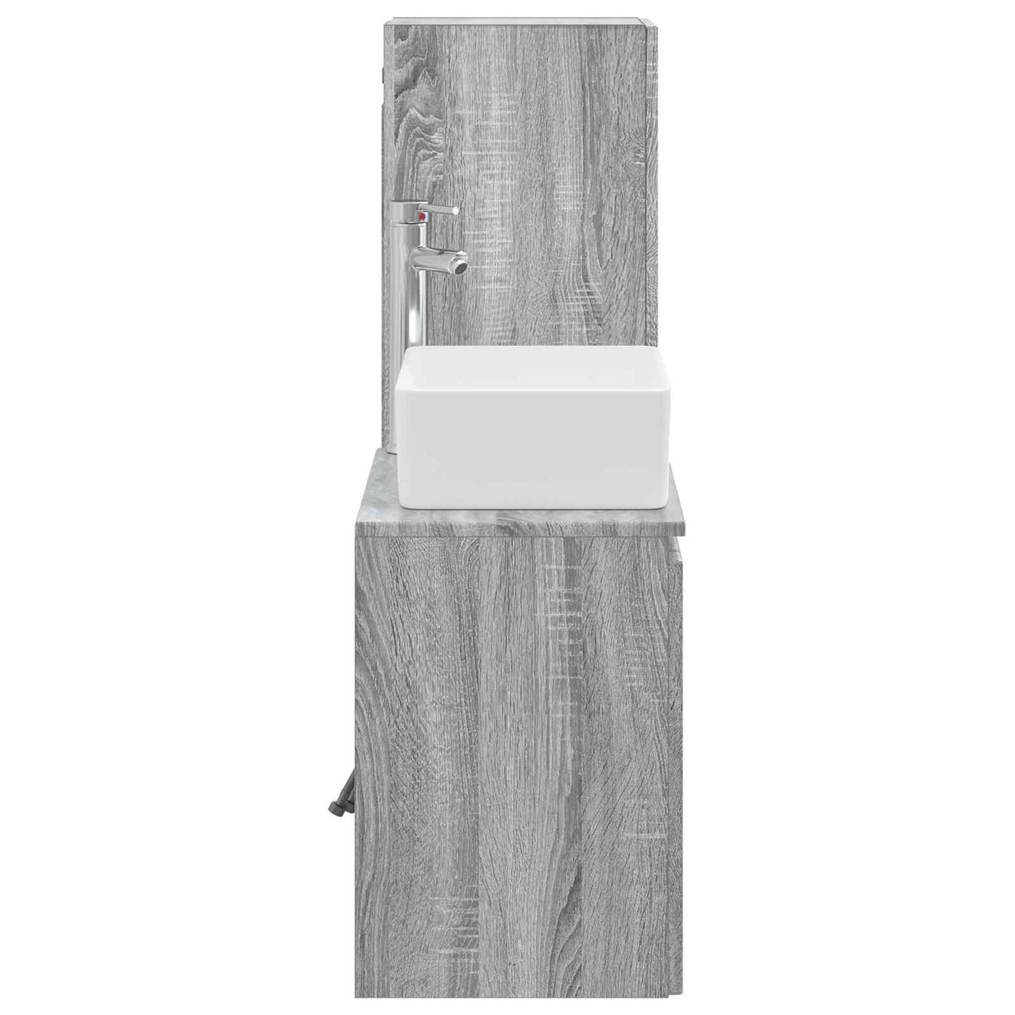 Bathroom Furniture Set 2 pcs Grey Sonoma 33 x 34.5 x 100 cm