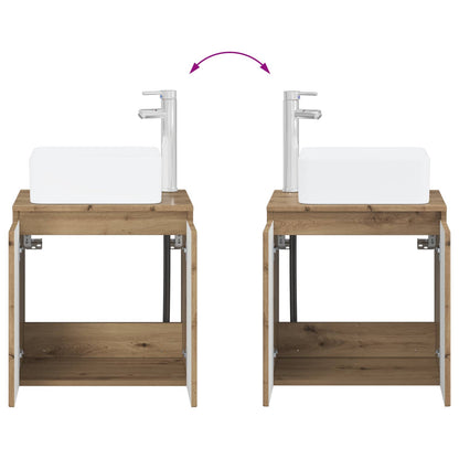 Bathroom Furniture Set 2 pcs Artisan Oak 33 x 34.5 x 100 cm