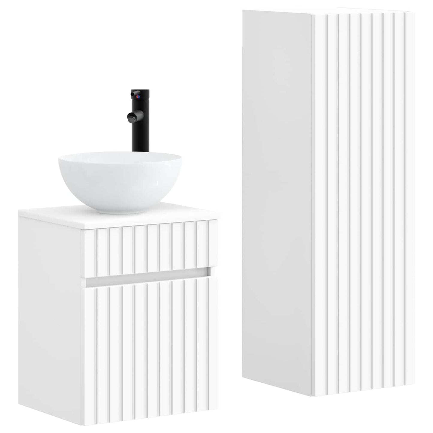 Bathroom Furniture Set 2 pcs White 33 x 34.5 x 100 cm