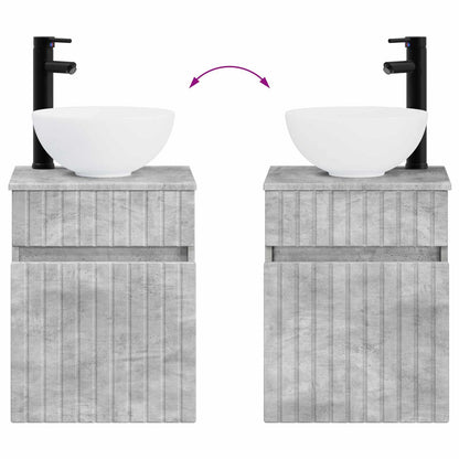 Bathroom Furniture Set 2 pcs Concrete Grey 33 x 34.5 x 100 cm