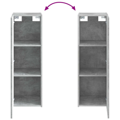 Bathroom Furniture Set 2 pcs Concrete Grey 33 x 34.5 x 100 cm