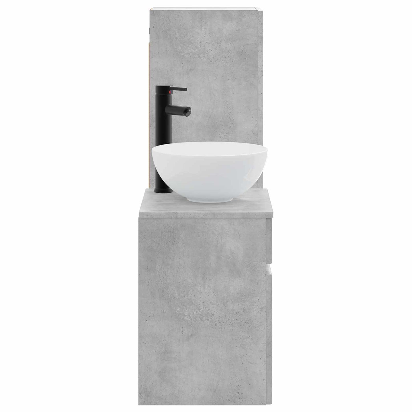 Bathroom Furniture Set 2 pcs Concrete Grey 33 x 34.5 x 100 cm