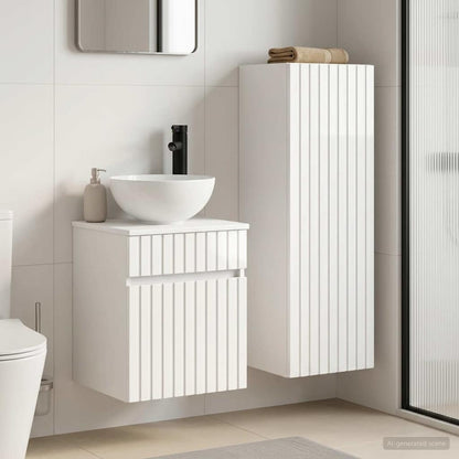 Bathroom Furniture Set 2 pcs High Gloss White