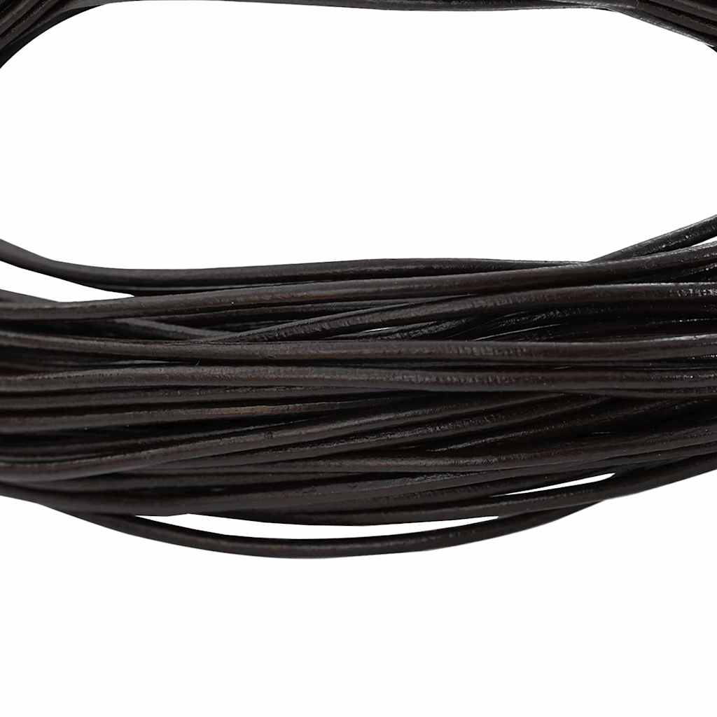 Leather Cord 1 Dark Brown Ø1 mm x 10 m Leather